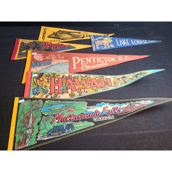 Pennants Including: Lake Louise, Penticton, Multnomah Falls and More!