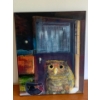 Image 1 : Lauri Ansell Owl & Cup Canvas Board  16 x 20