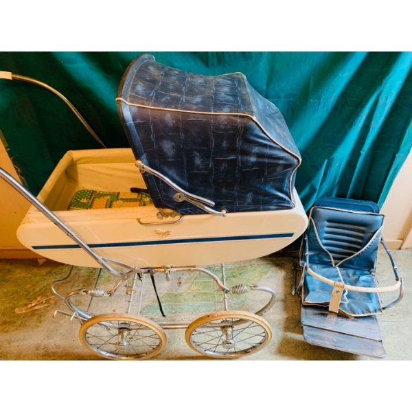 1960s Gendron Pram that converts into toddler stroller 