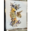 Image 7 : Collection of four readers digest collection, framed botanical art prints featuring floral illustrat