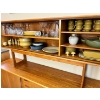 Image 5 : Vintage teak, buffet, & Hutch in amazing well kept condition with lots of close able storage. This b