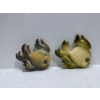 Image 1 : Chalk Fish, Pair of Blue/Yellow and Green/White Fish