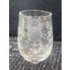 Image 3 :  Crystal Clear Industries #2690 "Deco Rose" Etched Crystal Cordial Glasses
