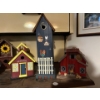 Image 1 :  Selection of 3 bird house all hand crafted & Hand painted