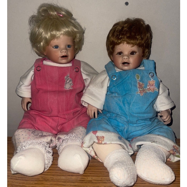 Vintage Collector's Choice - Boy & Girl Twin Baby Dolls