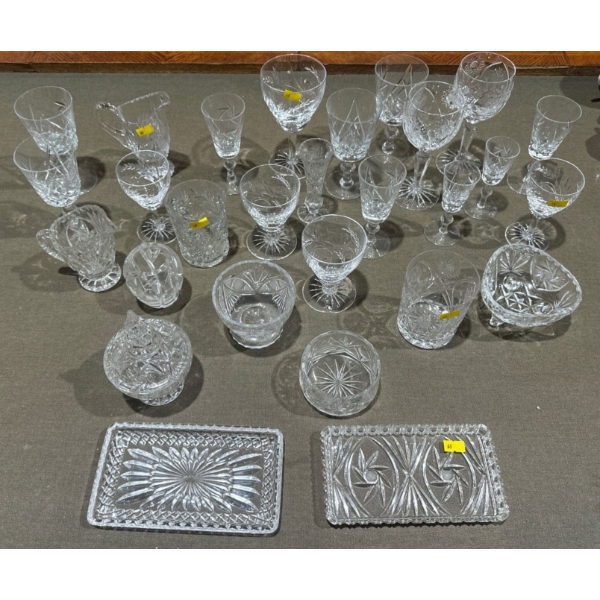 Set of Crystal Glassware 