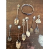 Image 1 : Spoon Stamped 'Argent' Weighs 17.2g w/ Possible Silver Bracelet (Engraved + unstamped, Weighs 40g) 