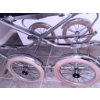 Image 4 : Vintage 1979 Pram with Chrome Frame and Navy Canopy