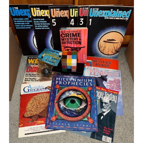Unexplained Of Mind Space & Time Rubix Cube Millenium Prophecies Hi Bouncer Bouncy Ball