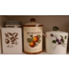 Image 2 : Ceramic Biscotti Jar 6.5" Diameter Base, 9.5 T, Other Biscotti Jars, Cracker Tins