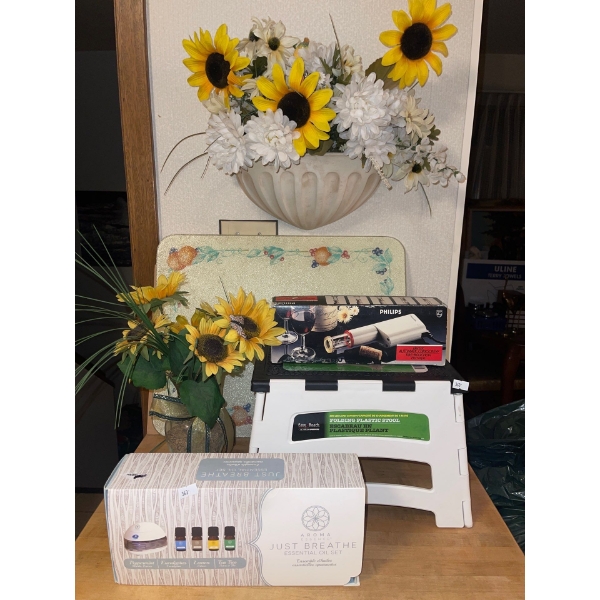 Essential Oils Diffuser Pack w/ Step Stool Cutting Bored & More