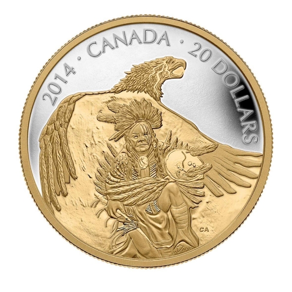 2014 Canadian $20 Nanaboozhoo and the Thunderbird's Nest - 1 oz Fine Silver Coin