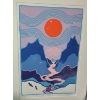Image 2 : "The Eagles", Artist: Ted Harrison, 136/150, Serigraph Framed Under Glass 23.5 X 32.5 