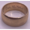 Image 2 : One Gent's Gold Band 10K YG; Ring Weighs 11.7g 