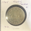 Image 1 : 1945 Canadian Dollar 80% Silver 23.33 Grams 