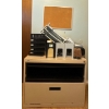 Image 3 : Beige Filing Hon Cabinet (18.W,  27D, 52T) w/ Beige RLB Filing Cabinet (36W, 28T) And More!