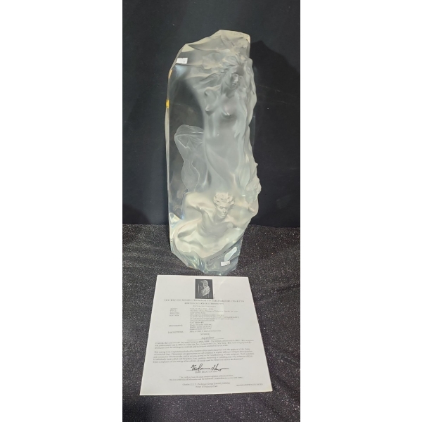 Sculpture 268/395 "The Divine Milieu"(H.145), Artist: Frederick Hart, Clear Acrylic Resin 8 W, 10 D