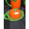 Image 3 : Vintage Tomato Table Serving Pieces- Pitcher 5 T, Teapot, Butter Dish and More!