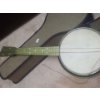 Image 2 : Green 4 String Banjo w/ Case (Broken String as Shown)