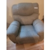 Image 3 : Gray Fabric Recliner Chair with Adjustable Footrest