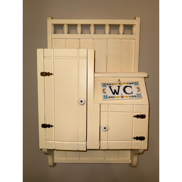 Antique Bathroom Cabinet-Wall Hanging Toiletry Box  17x7x28"tall