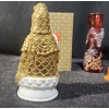 Image 5 : Time to Zen. - Religious Statues and Beautiful Hand Painted Glass Blown Vase ( Slight Damage)