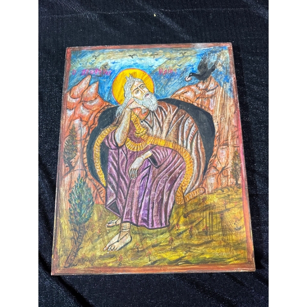 Prophet Elias With Raven