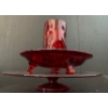 Image 1 : Cranberry Glass: Candy Dish, Royal Ruby Red Pinched Glass, and Royal Ruby Red Serving Dish