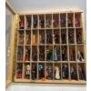 Collection of Star Trek Next Gen Action Figures in a Wood Frame