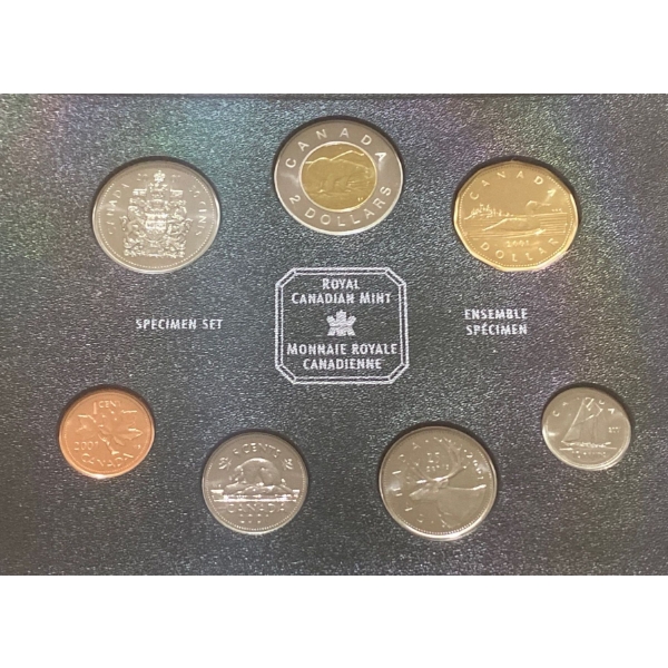 2001 Canadian Specimen Set