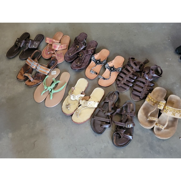 Ladies Summer Footwear Size 9 - Sandals Galore