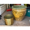 Giant Tropical Pot 19D & Brass Pot