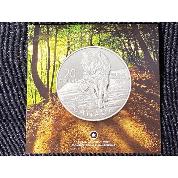 2013 $20 Fine Silver Wolf Coin