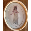 Image 2 : Two Decorative Wall Hangings   Boy Blue & Lady Red  11"tall X2