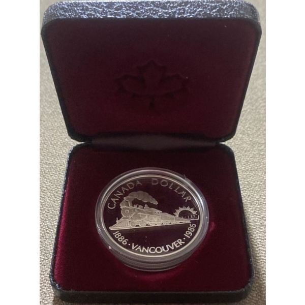  1986 Proof Silver Dollar 50% Silver 23.3 Grams