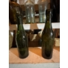 Image 2 :  5 hand blown Vintage liquor bottles, 2 clear blue 2 Amber and 2 green no chips all in great conditi