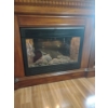 Image 2 : Electric Wood Mantle Fire Place 59x19x56