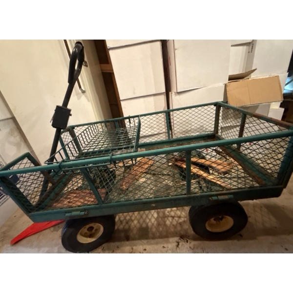 Green Metal Wagon - 43L 