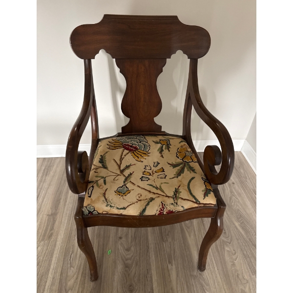 Floral Chair (22" X 22" X 37")