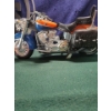 Image 10 : Handmade Oilers Blanket, Steel Sign, Oilers Mask, Toy Bike that Makes Noise