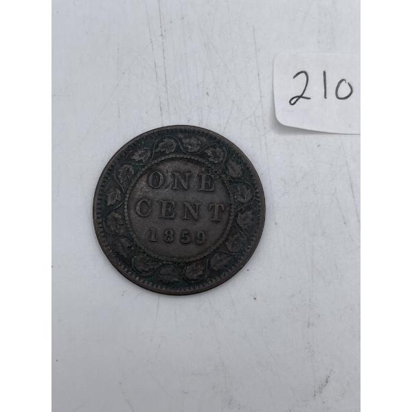 1859 Canadian Large One Cent