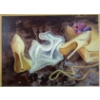 Image 1 : Expressive Framed Print Titled "Shoes" Created in 2005