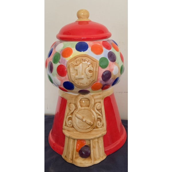 Bubble Gum Machine Large Decorative Cookie Jar - 12.5T 