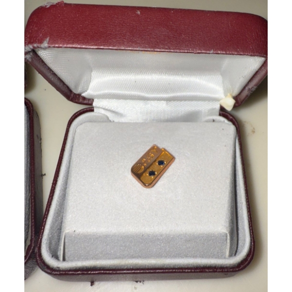 Gold Plated Work Place Milestone Pins 1L