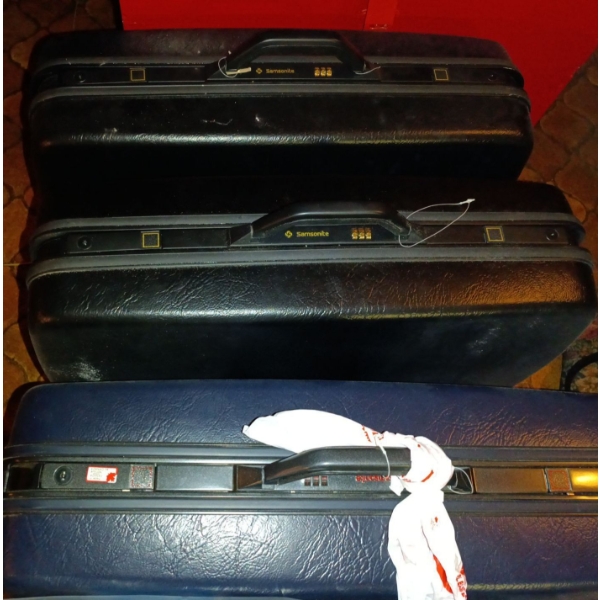 Three Samsonite Hard Shell Luggage (Black)