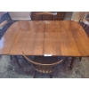 Image 1 : Gorgeous Wood Dining Room Table & 6 Chairs in Great Shape.  Table 60 w 38 d x 29 h, Chairs 17 w 34 h