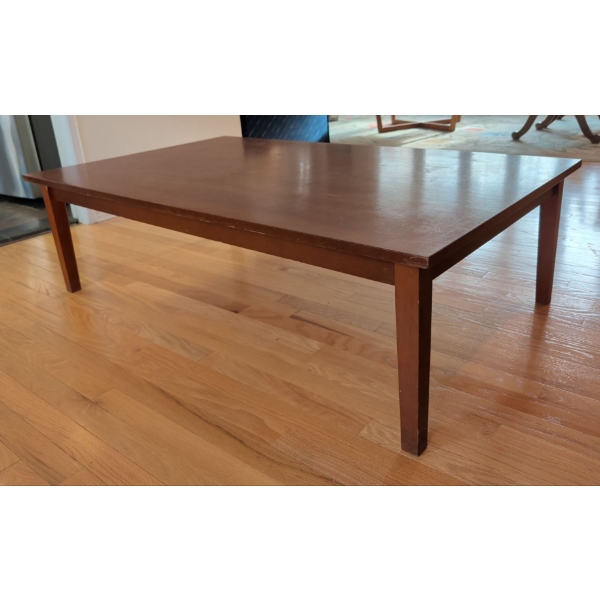Vintage Teak Rectangular Coffee Table - Minimalistic Design 