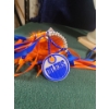 Image 2 : Handmade Oilers Blanket, Steel Sign, Oilers Mask, Toy Bike that Makes Noise