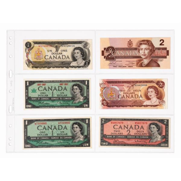Canadian bank notes $1 & $2 1986 to 1954 all in great condition various serial numbers & signatures