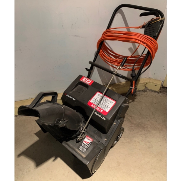 MURRAY 20 Electric Snowblower w/ 100 Ft Winter Extension Cord